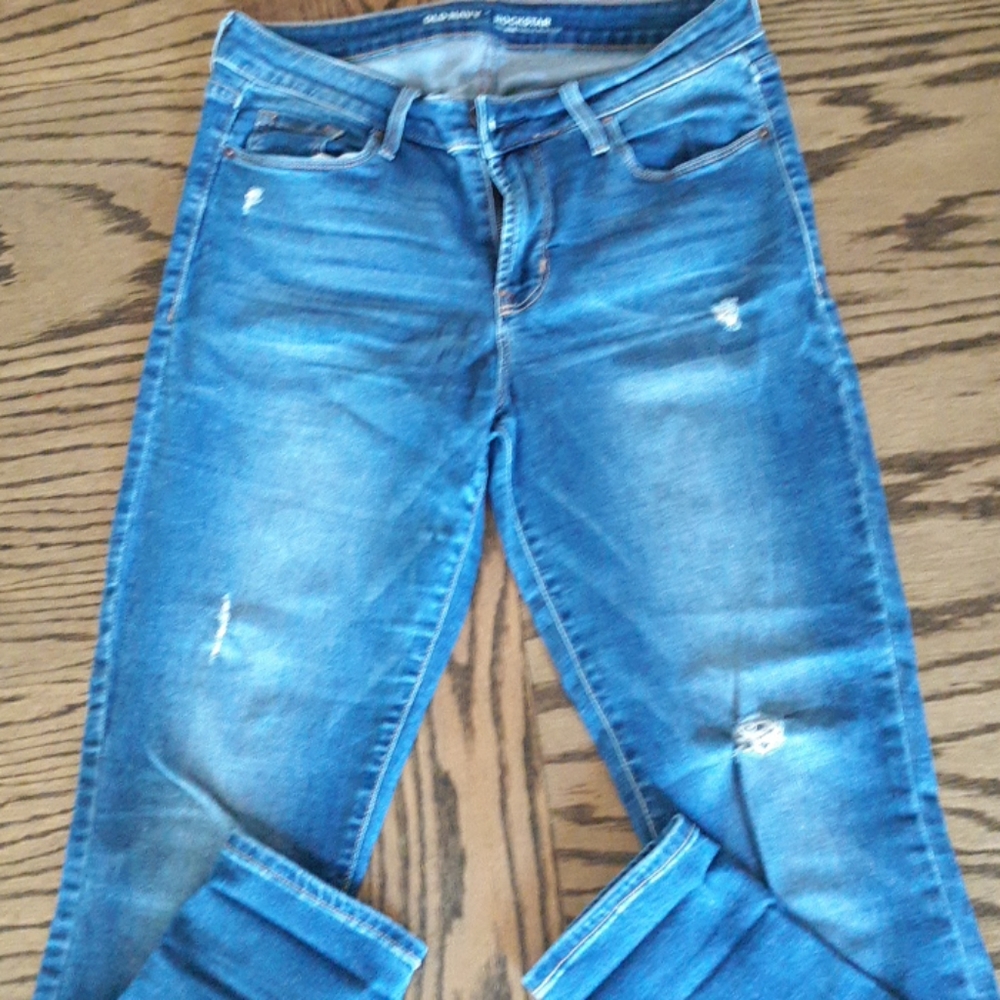 Womens small distressed jeans